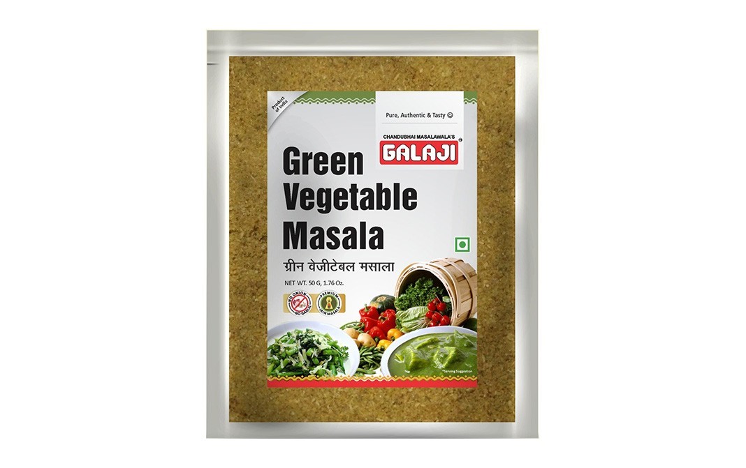 Galaji Green Vegetable Masala    Pack  50 grams